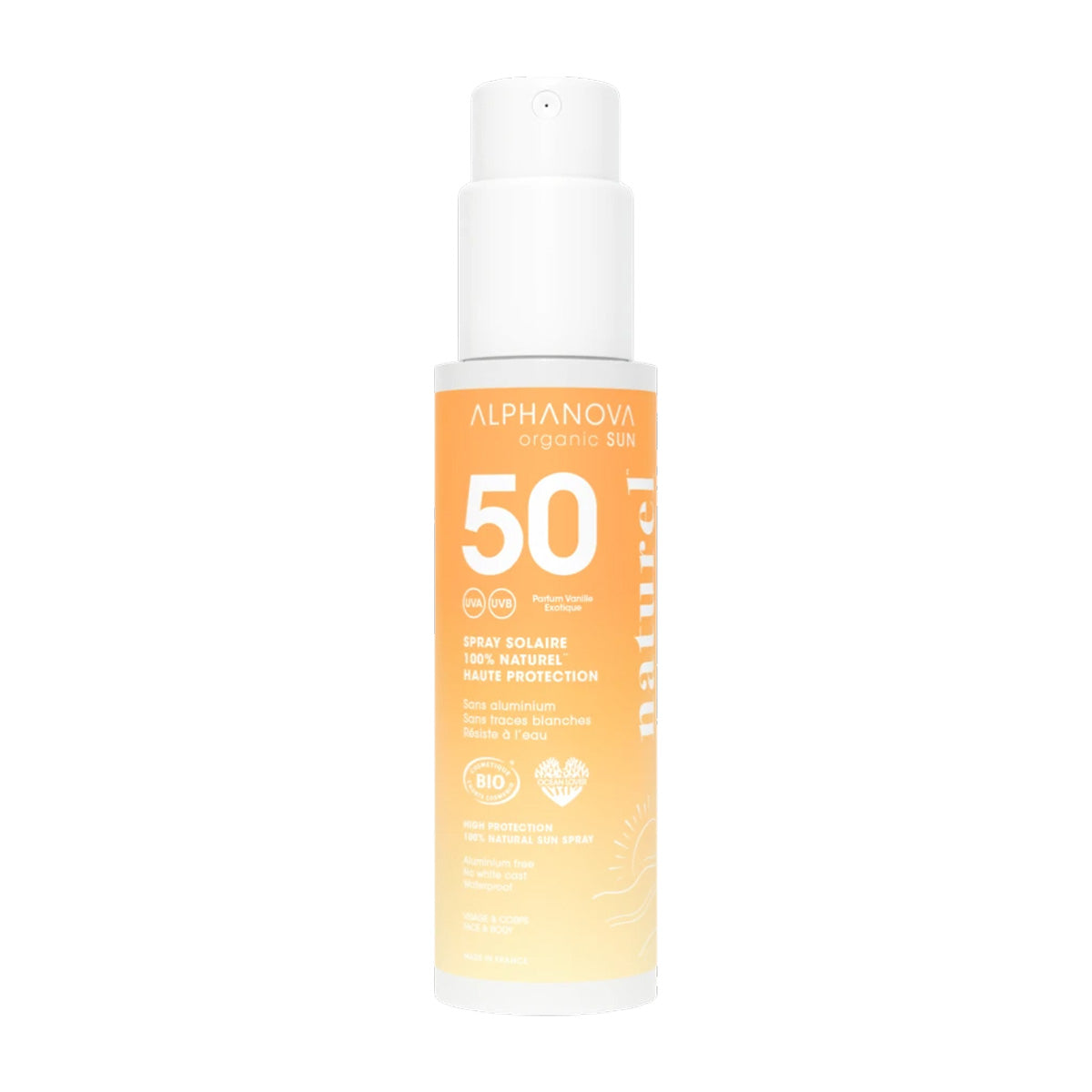 Spray solar adultos bio spf50 Alphanova 100g
