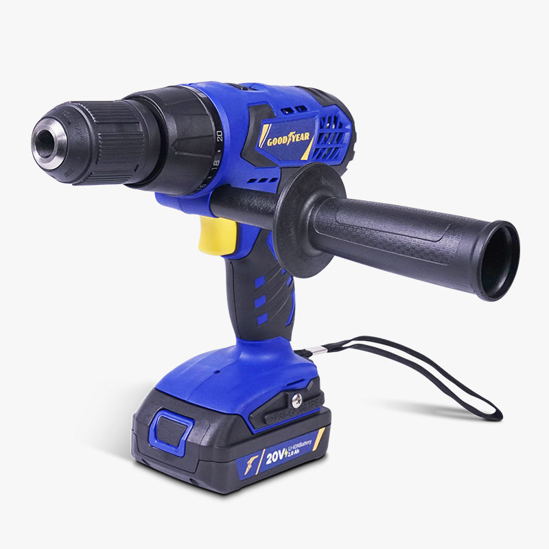 Goodyear - Taladro Eléctrico A Batería A 20 V 2.000mah. Inalámbrico_0