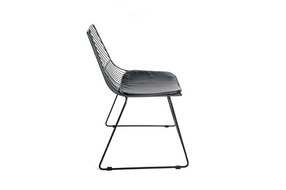 Juego De 4 Sillas De Comedor Estilo Industrial De Metal Negro Con Base Apilable 60x59x81 Cm- Muebles De Comedor_2