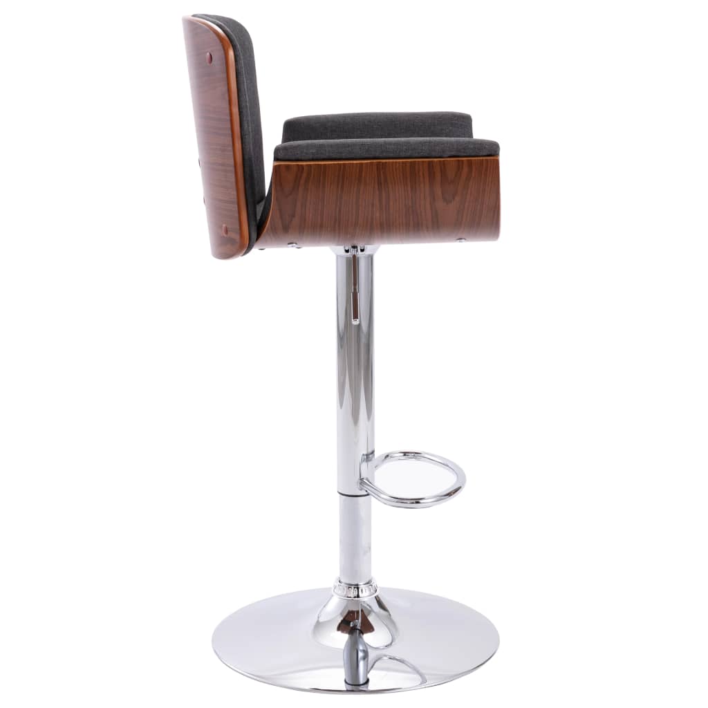 Taburete De Cocina Tela Gris_1