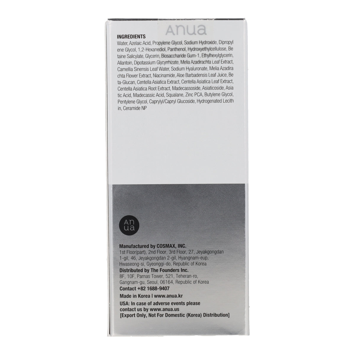 Azelaic Acid 10 Hyaluron Redness Soothing Serum Anua 30 ml