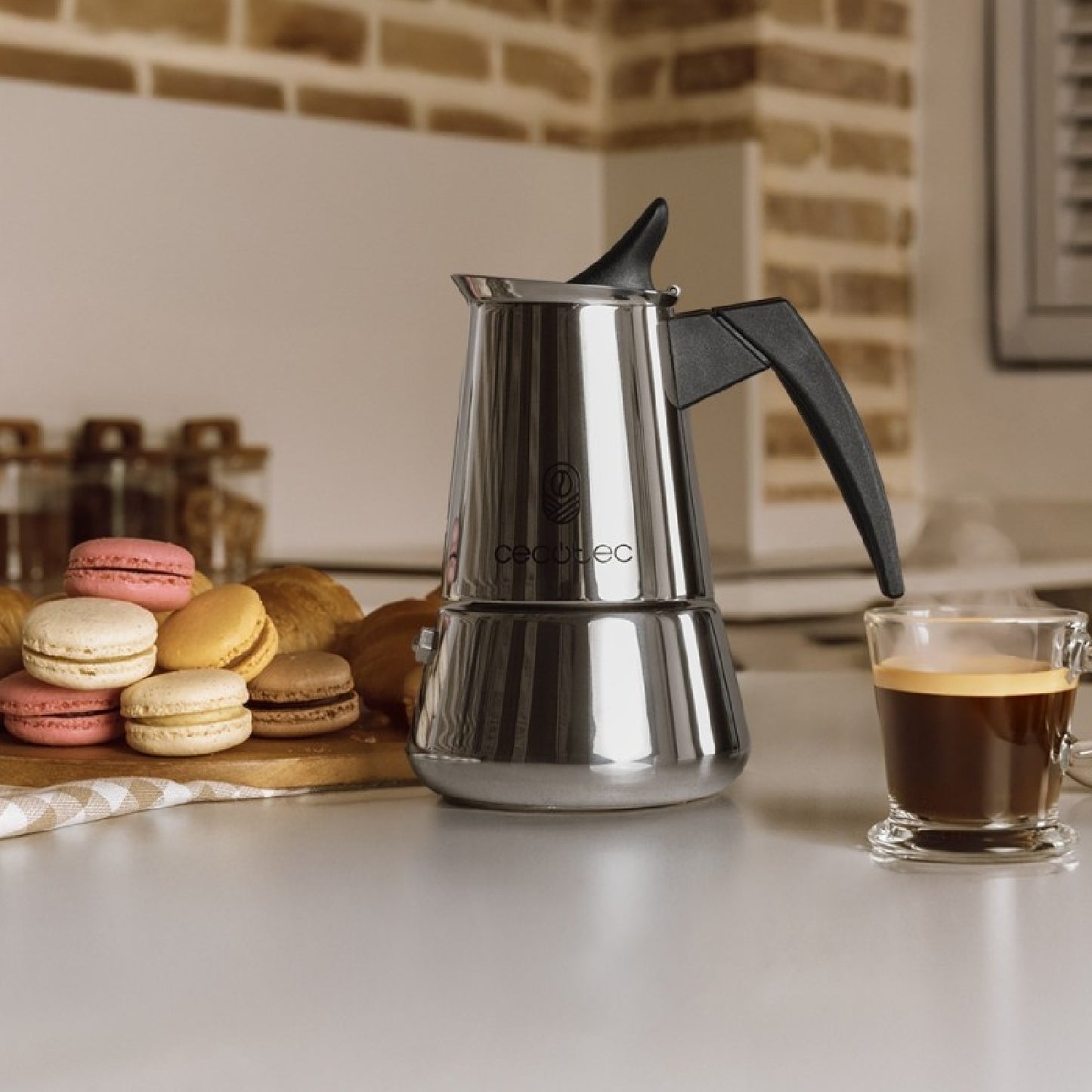 Cecotec Cafetera Italiana Piccolina 400. 200ml, 4 Tazas De Café, Acero Inoxidable, Apta Todas Superficies, Filtro Premiu_2