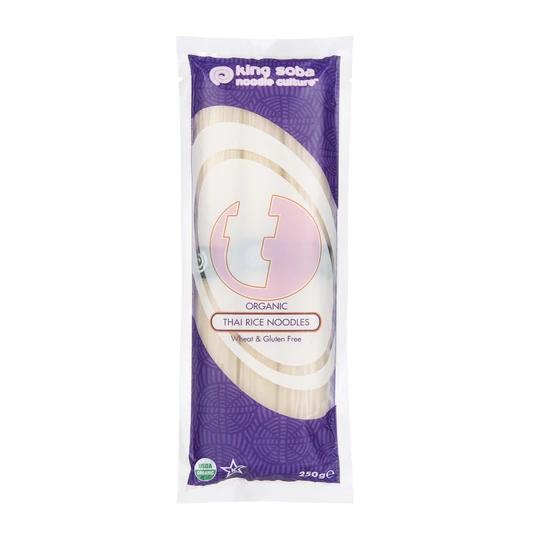 Noodles de arroz tailandês biológico King Soba sem glúten 250g 