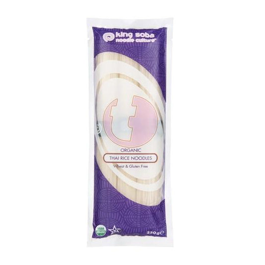 Noodles de arroz tailandês biológico King Soba sem glúten 250g 