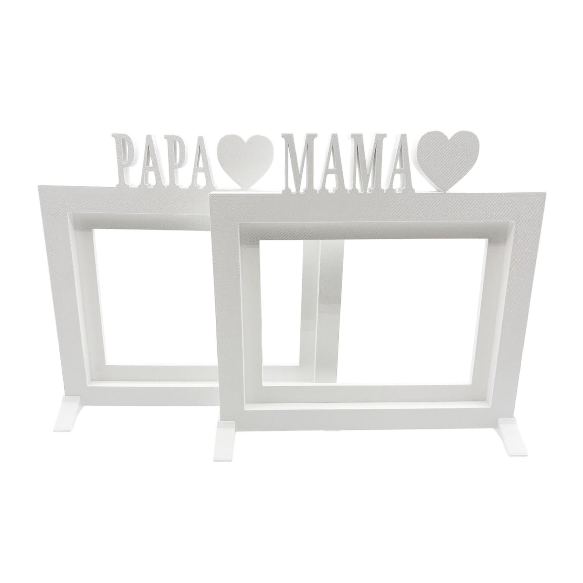 Marco De Fotos Mesa O Pared Modelo Mama 24x22.5cm Para Fotos 15x20cm Blanco_3