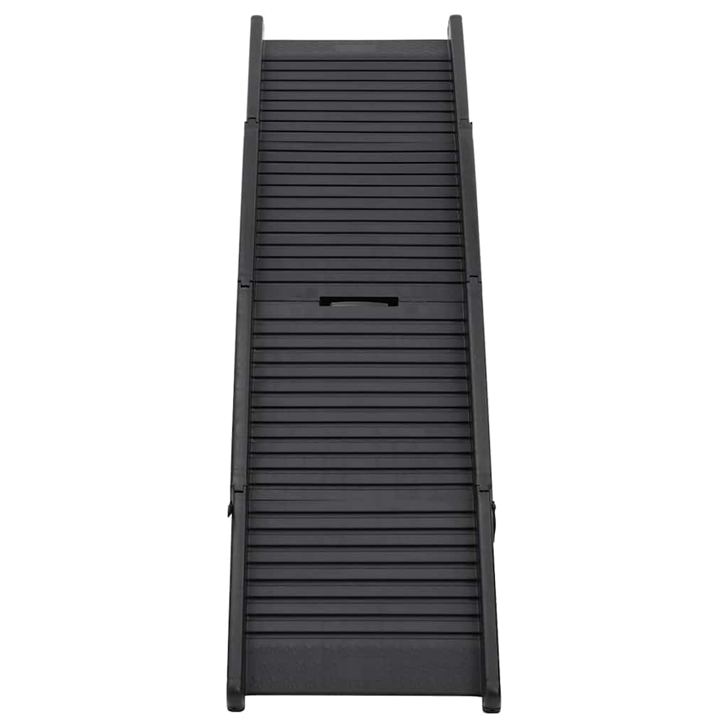 Rampa Plegable Para Perros Plástico Negro 153x40x12,5 Cm_2