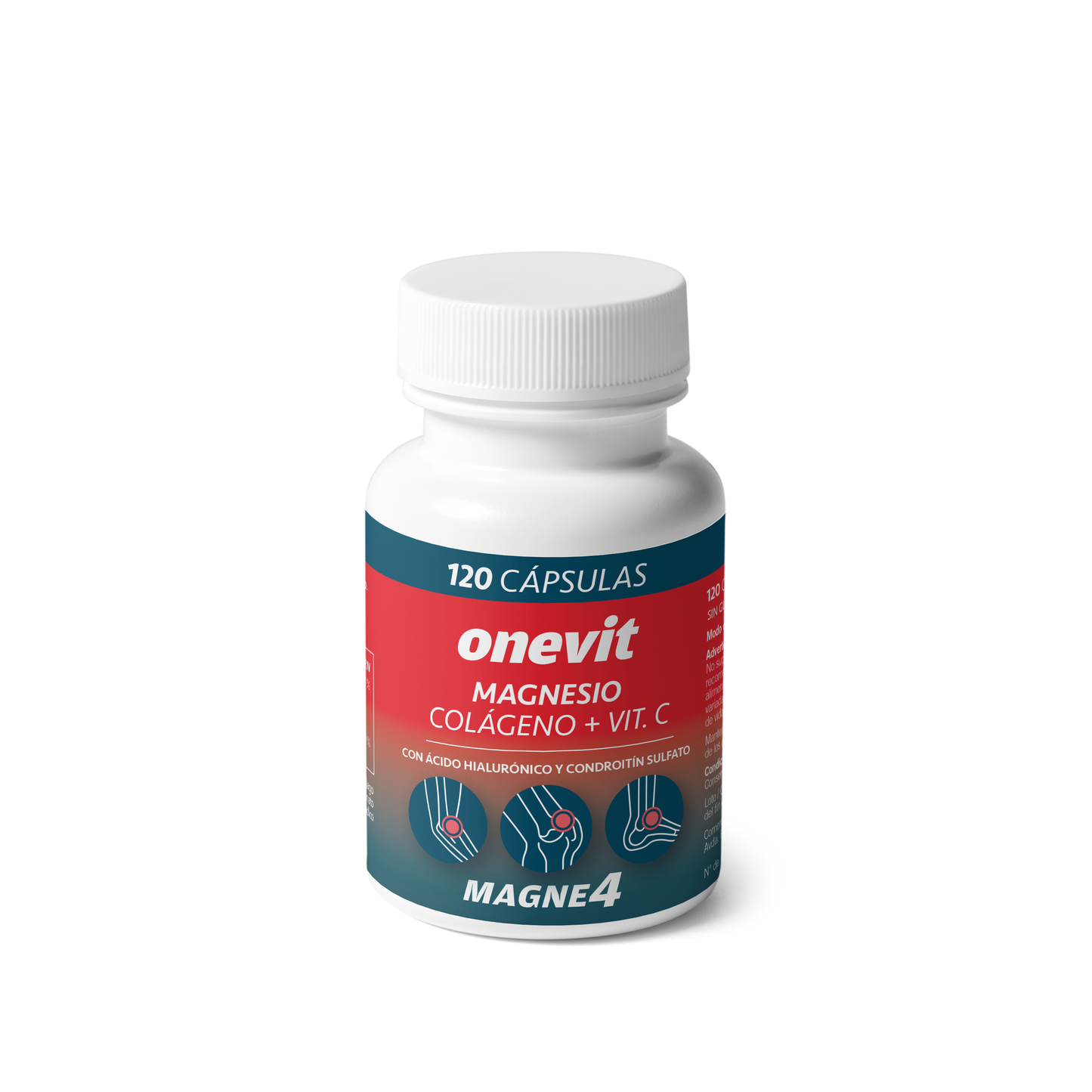 Onevit Magne4 Bisglicinato + Óxido de Magnésio + Colagénio + Vitamina C 120 cápsulas.