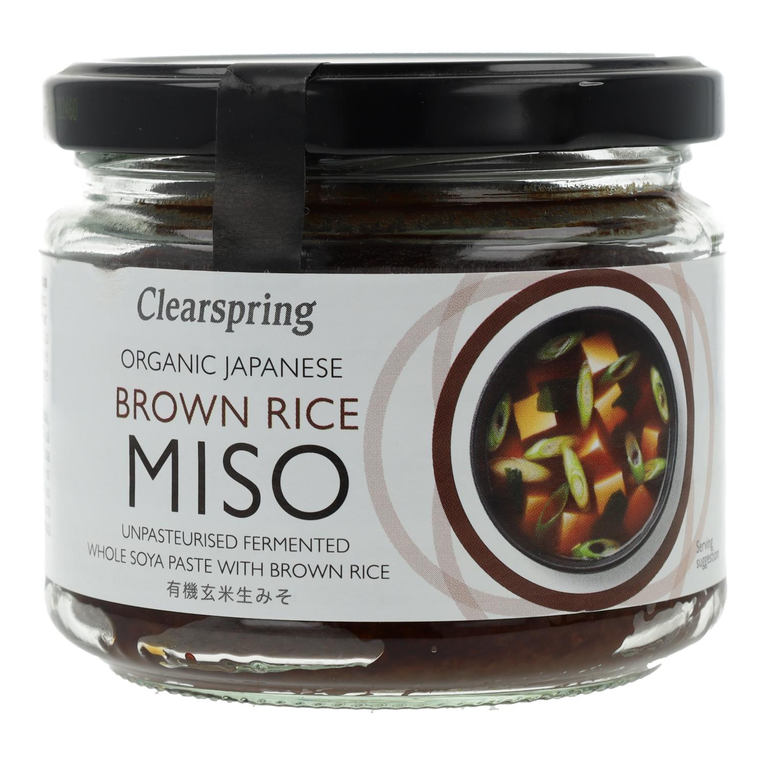 Genmai miso no pasteurizado Clearspring, 300 g