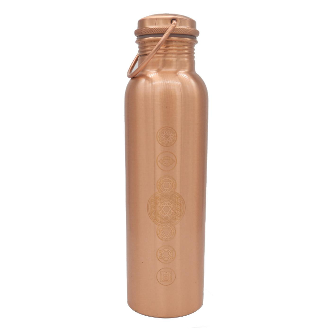Garrafa de cobre Chakras Indiaveda 900 ml