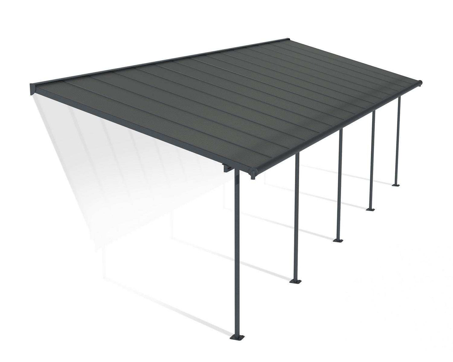 Pérgola anexa Capri 299x924 cm cinzento Canopia da Palram