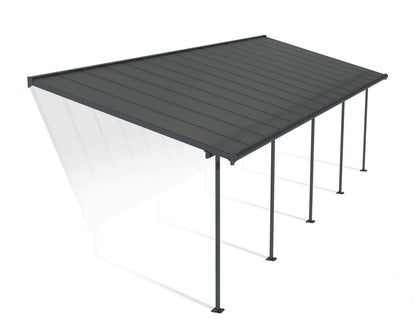 Pérgola anexa Capri 299x924 cm cinzento Canopia da Palram