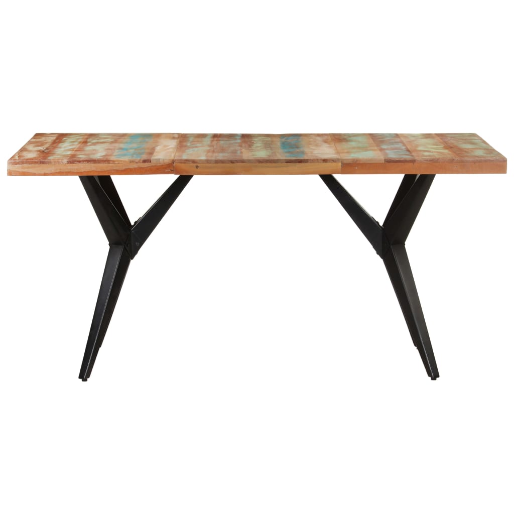 Mesa De Comedor De Madera Maciza Reciclada 160x80x76 Cm_0