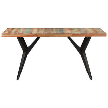 Mesa De Comedor De Madera Maciza Reciclada 160x80x76 Cm_0