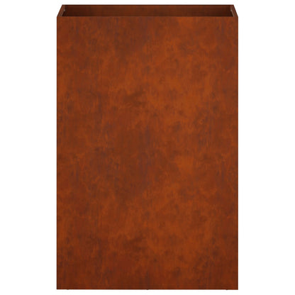 Macetero De Jardín Oxidado 40 X 30 X 75 Cm Acero Oxidado_3