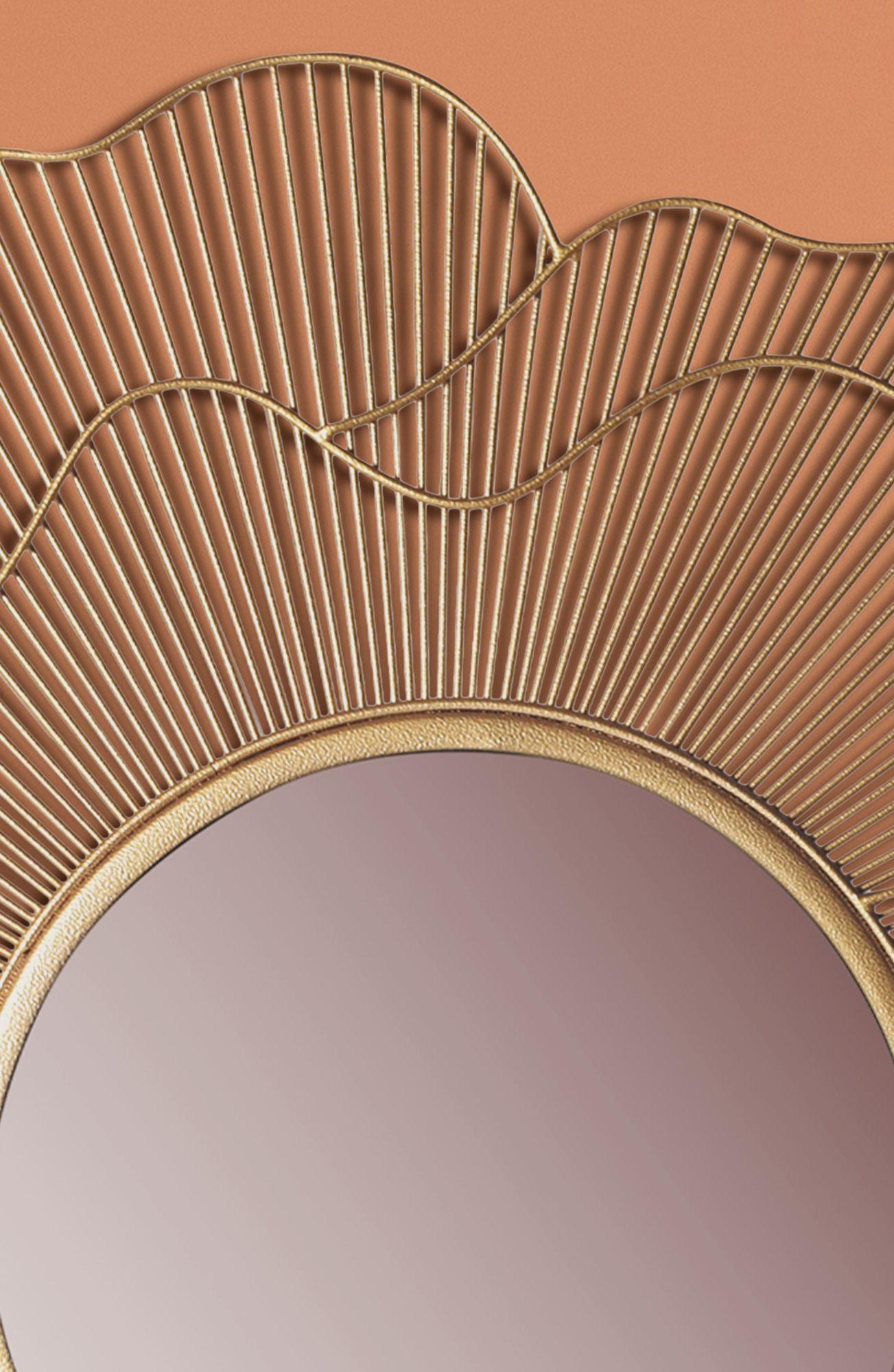 Espejo De Pared Rosa 77 Cm_4