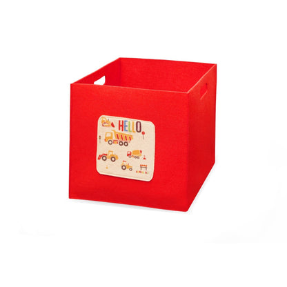 Organizador Infantil Con Asas Verde Y Rojo_4
