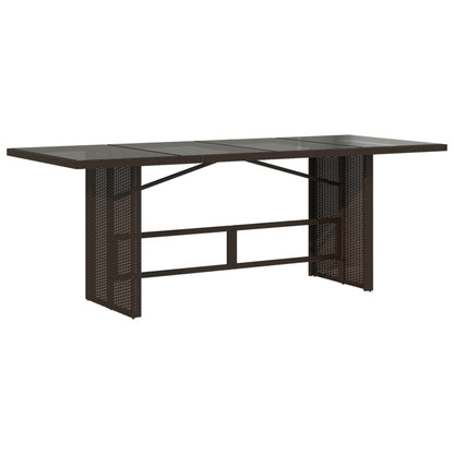 Set De Mesa Y Sillas Jardín 9 Piezas Y Cojines Ratán Pe Marrón / Vetonek_3
