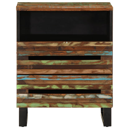 Mesita De Noche Madera Maciza De Acacia 50x34x62 Cm_0