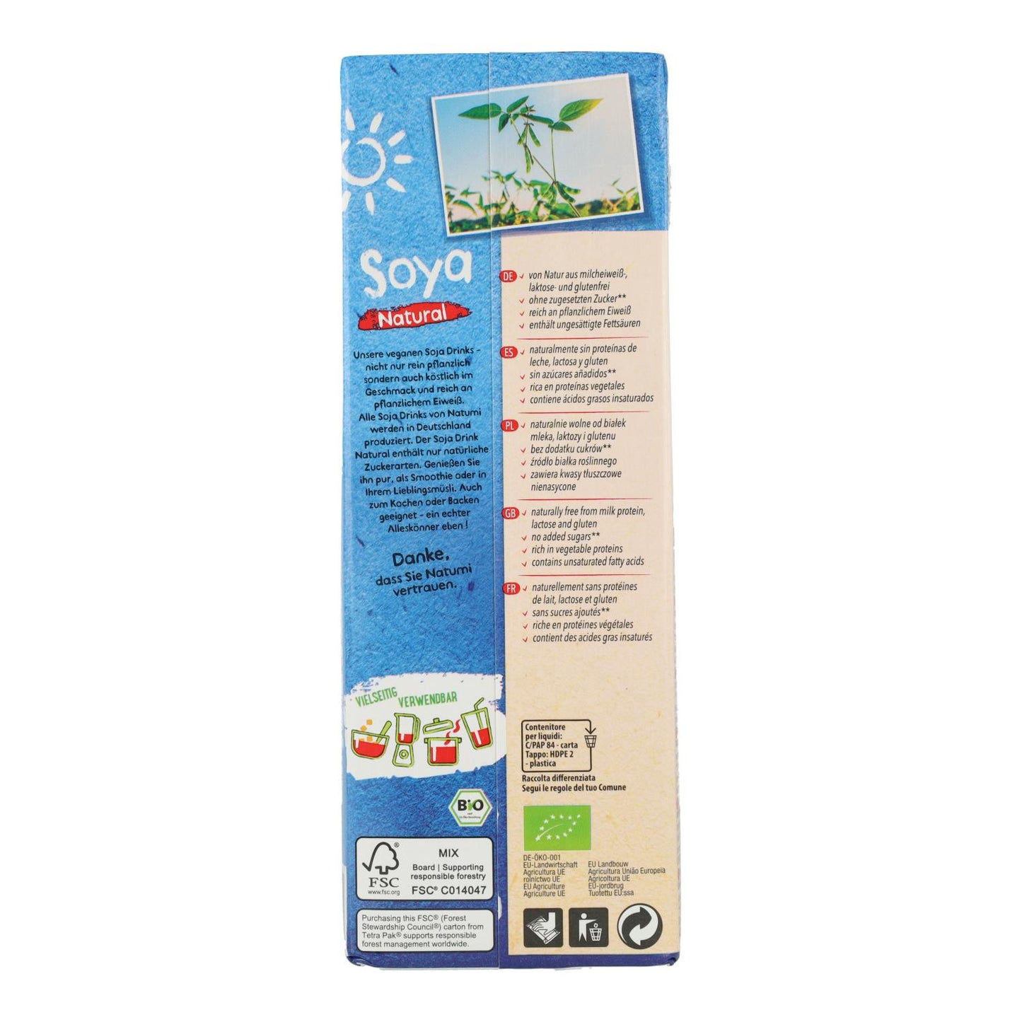 Bebida de Soja bio Natumi 1L