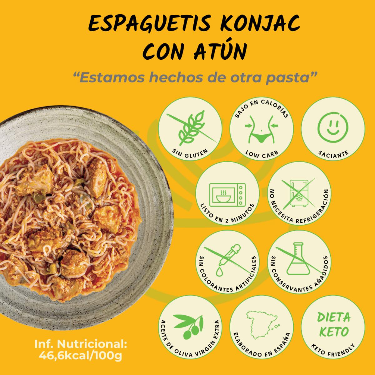Esparguete Konjac com Atum The Konjac Shop 250g
