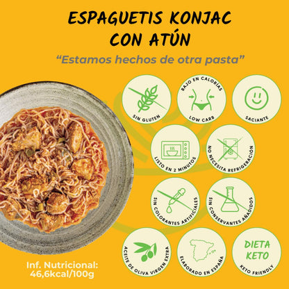 Esparguete Konjac com Atum The Konjac Shop 250g