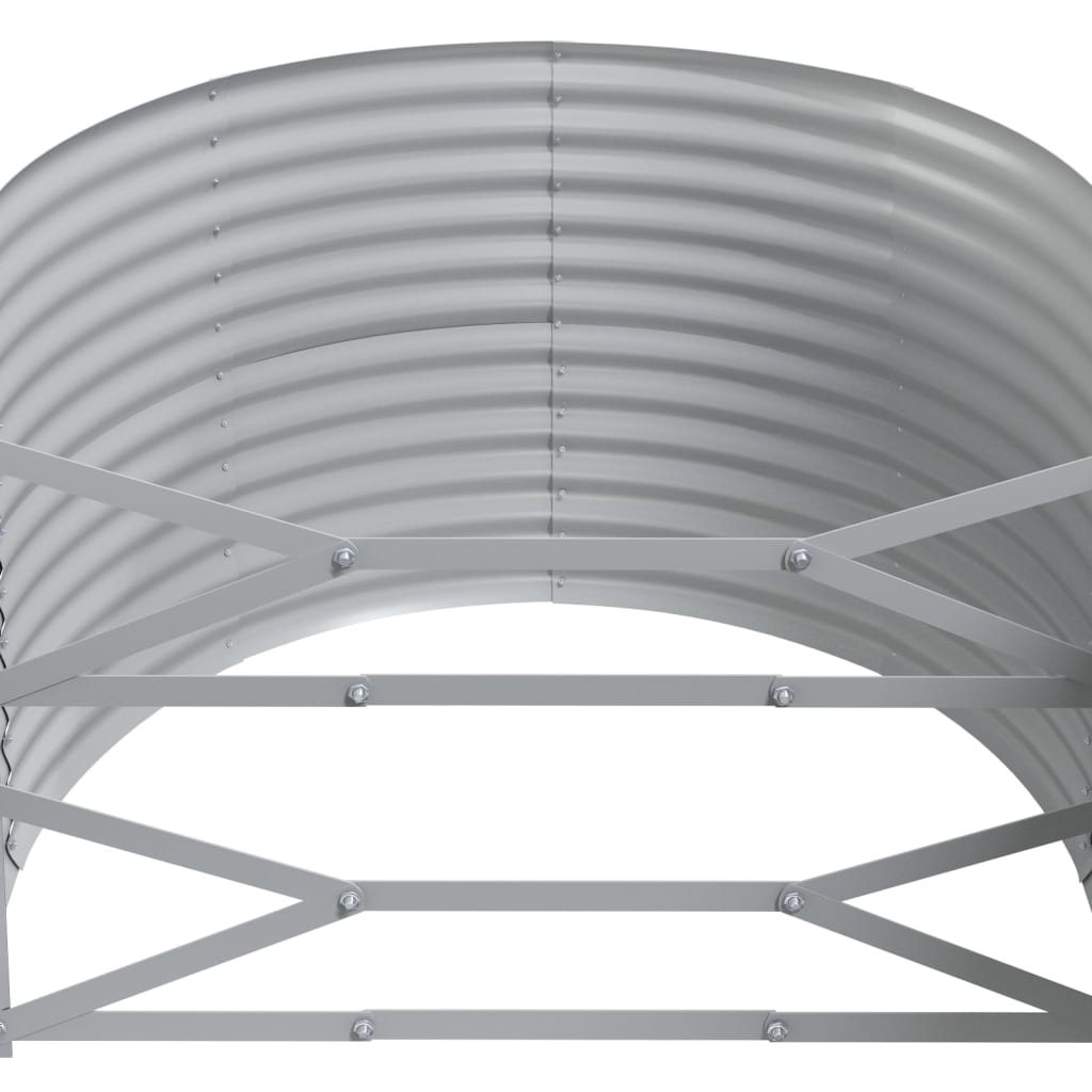 Jardinera Arriate Acero Galvanizado Verde 249x100x68 Cm_4