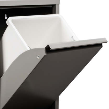 Cubo De Basura De Plástico Blanco Para Reciclaje_1