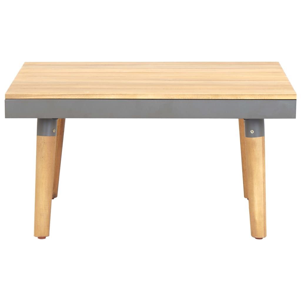 Mesa De Centro De Jardín Madera Maciza De Acacia 60x60x31,5 Cm_0