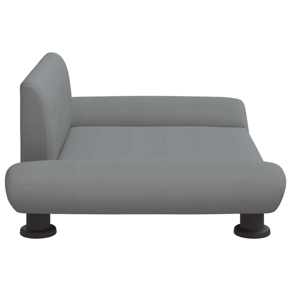Cama Para Perros De Tela Gris Claro 70x45x28 Cm / Vetonek_1