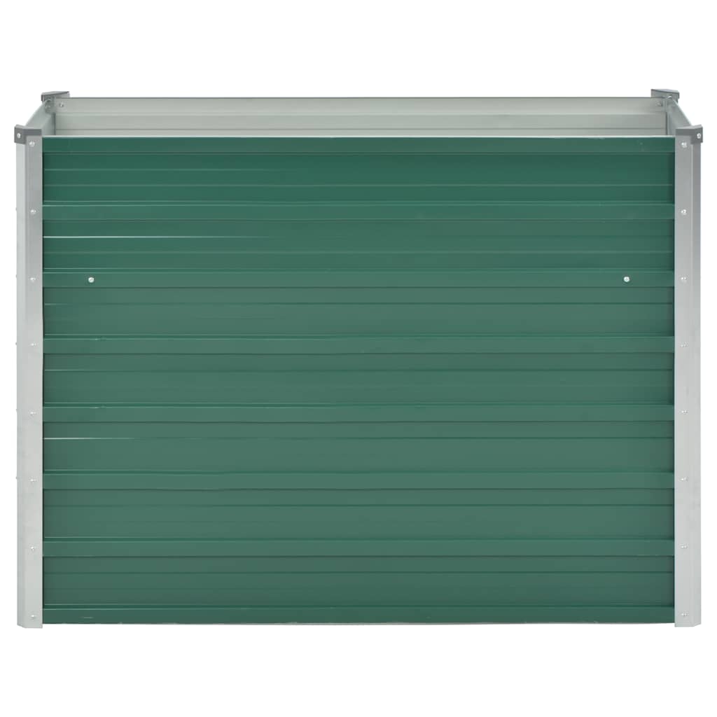 Arriate De Jardín De Acero Galvanizado Verde 100x40x77 Cm_3