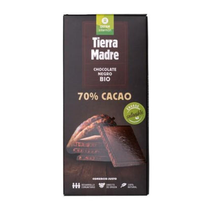 Tablete de Chocolate Negro 70% Biológico Tierra Madre 100g