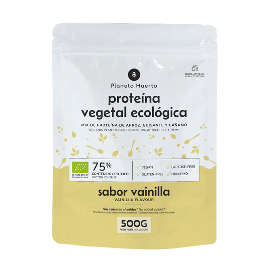 Proteína vegetal Eco 75% baunilha Planeta Huerto 500 g