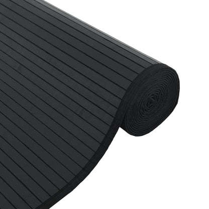 Alfombra Rectangular Bambú Negro 100x400 Cm / Vetonek_0