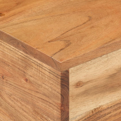 Mesa Auxiliar De Madera Maciza De Acacia 30x30x33 Cm_2