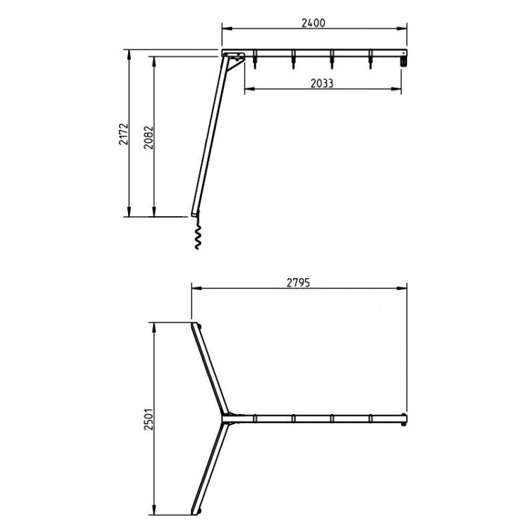 Columpio Apoyado Doble Xl (plataforma A 150 Cm)._3