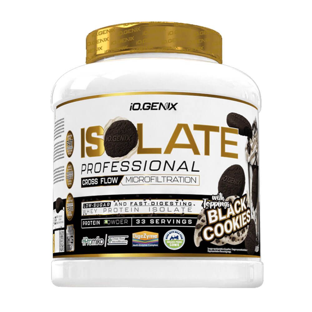 Isolate Profesional - 1kg - Black Cookies - Proteína De Aislado De Suero Isolate - Io.genix_0