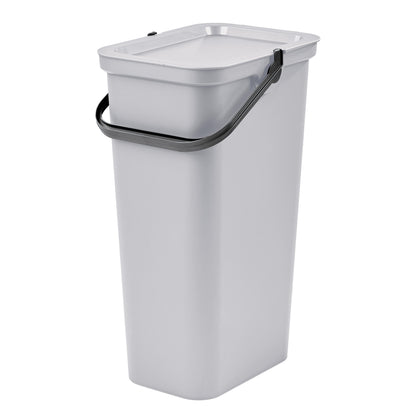 Set De 3 Papeleras moda 25l Blanco Con Asa