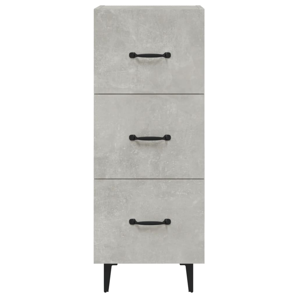 Aparador De Madera Contrachapada Gris Hormigón 34,5x34x90 Cm / Vetonek_2