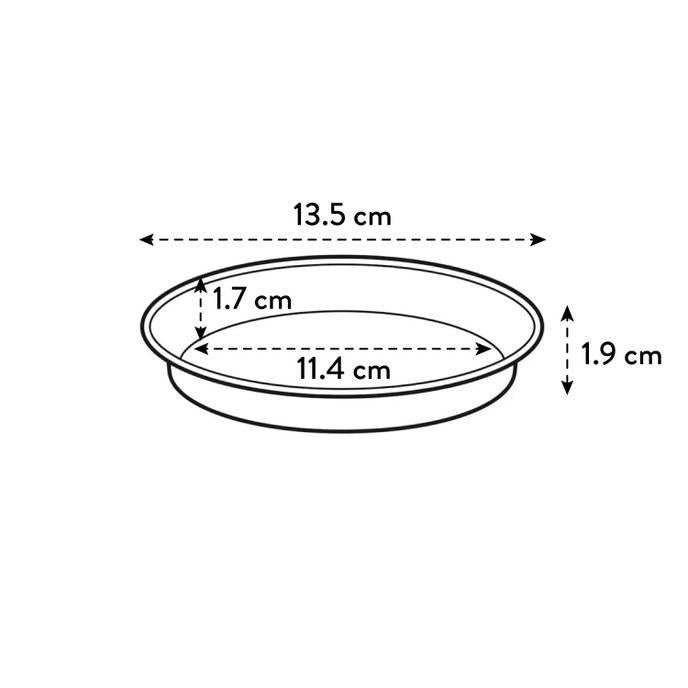 Prato de panela Green Basics Elho Antracite 17 cm