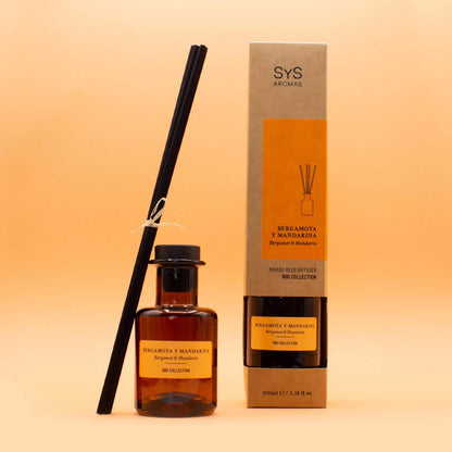 Ambientador Mikado Bergamota y Mandarina 1991 100 ml | Difusor de Varillas | Fragancia Cítrica y Refrescante | Hogar_1