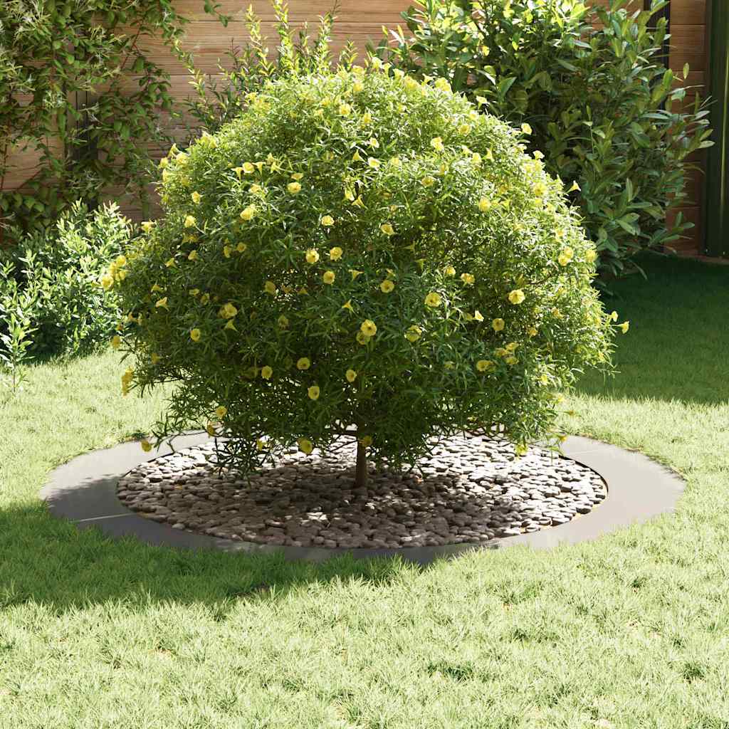 Adecuado Para Anillos De Árbol Plano 5 Uds. Plateado Ø90/120 Cm_2