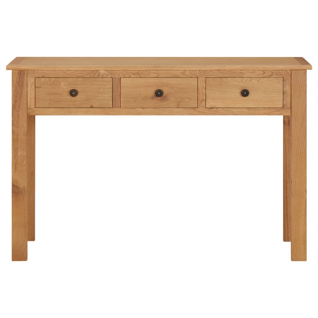 Tocador Madera Maciza De Roble 110x40x75 Cm_0