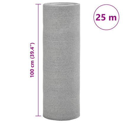 Vidaxl Red De Privacidad Hdpe Gris Claro 1x25 M 195 G/m²_2