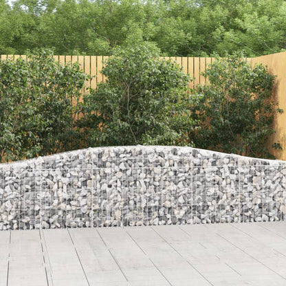 Cestas De Gaviones 25 Uds Forma De Arco Hierro 400x30x60/80 Cm_1