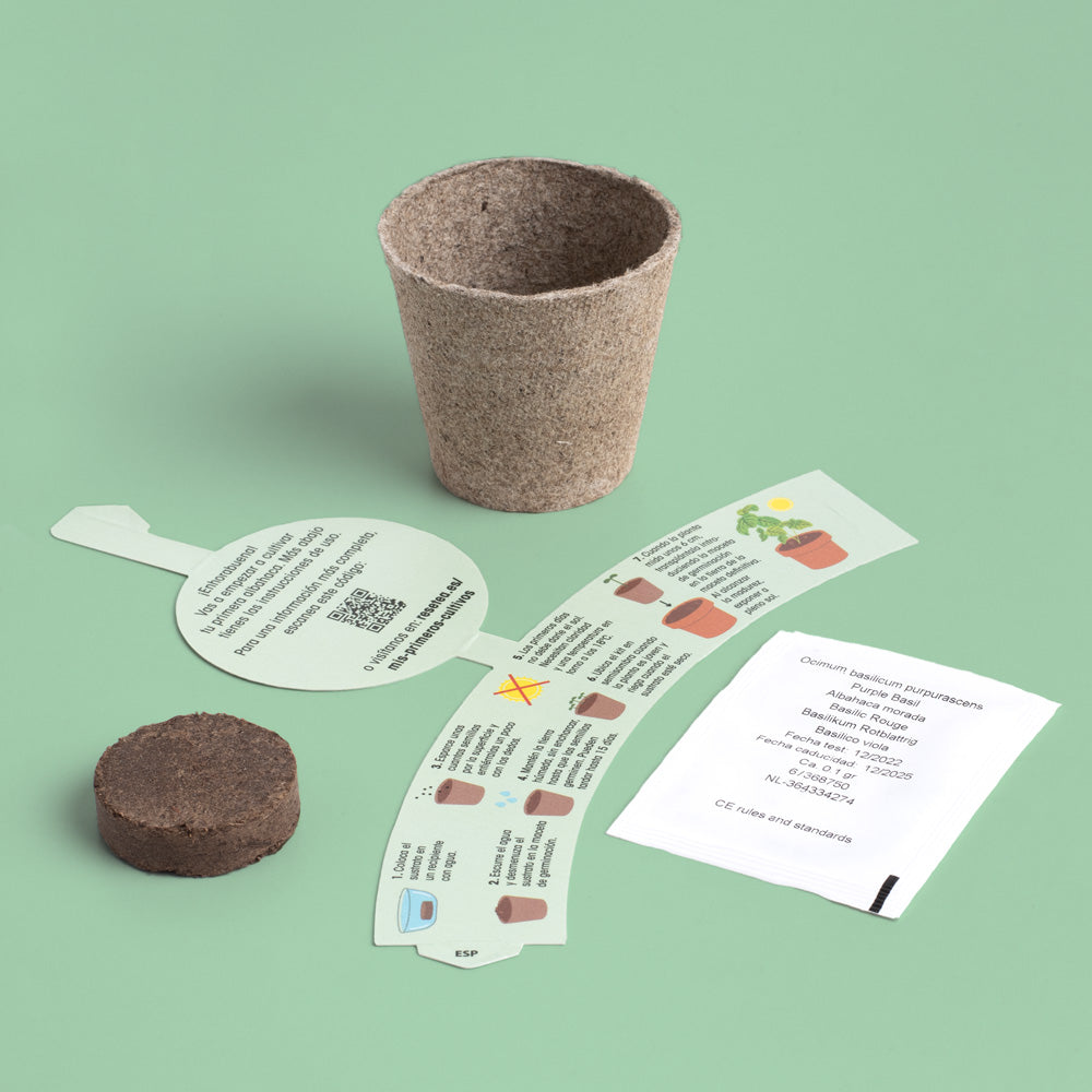 Mis Primeros Cultivos - Pack 3 Kits Fresa, Albahaca y Flores | Montessori y Stem - Resetea_4