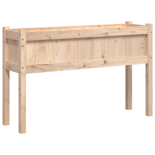 Jardinera Con Patas Madera Maciza De Pino 110x31x70 Cm_0