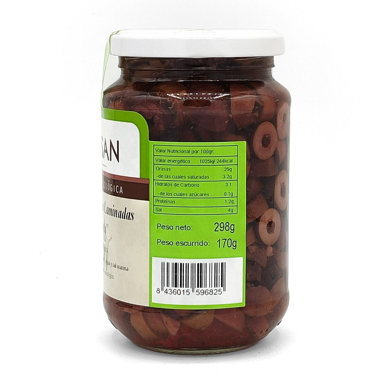 Aceitunas Negras Laminadas Kalamata Eco Bionsan 170gr_2