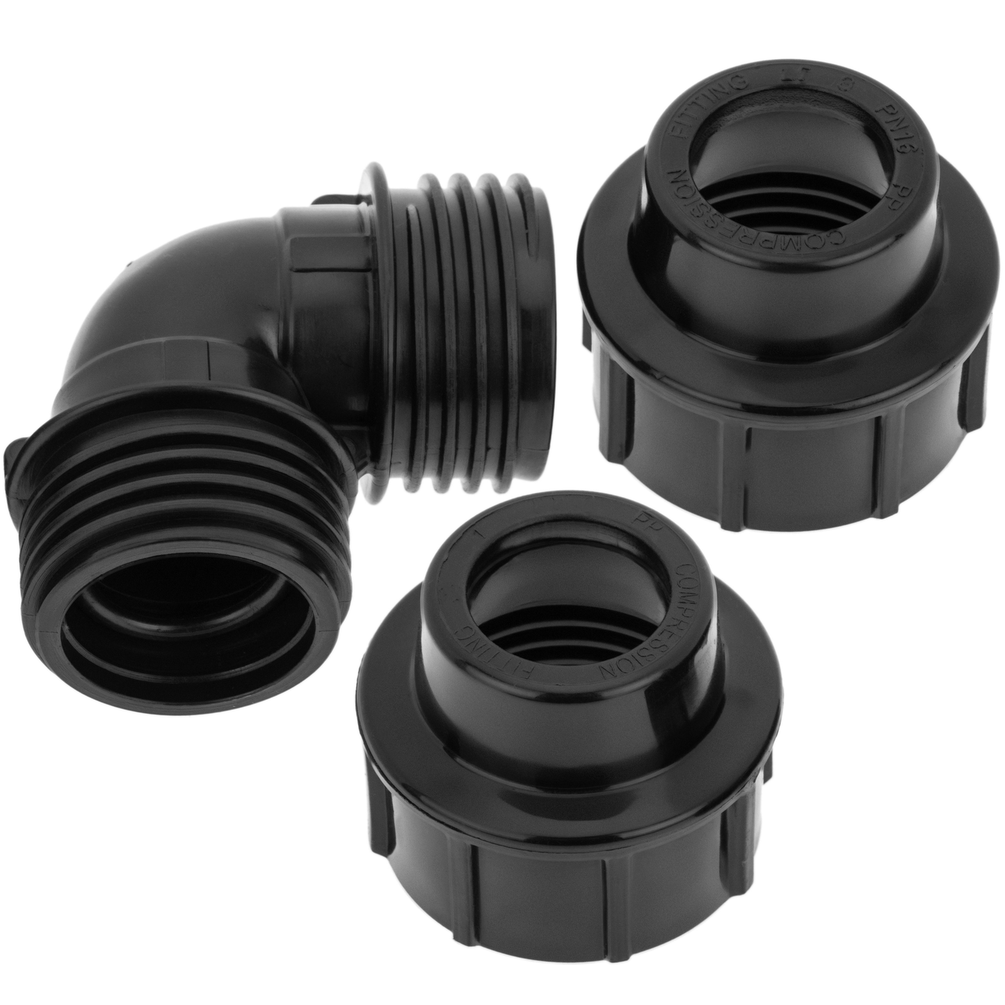 Conexión En Forma De Codo De Polietileno 32 Mm X 1“ Para Sistema De Riego_2