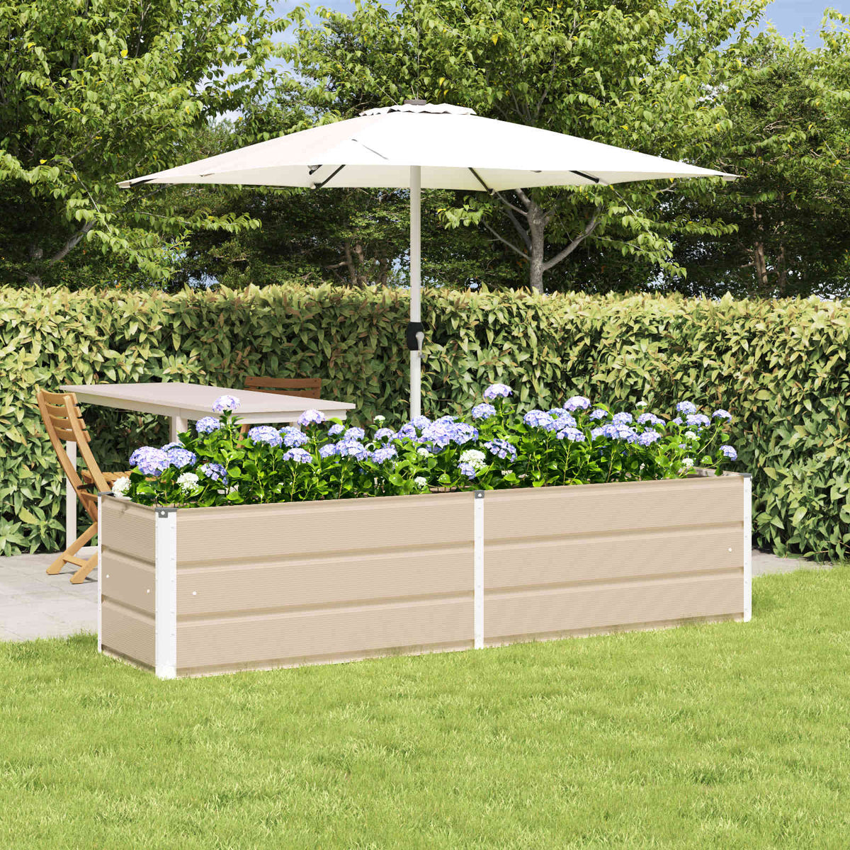 Jardinera Marfil 195 X 50 X 45 Cm Acero Galvanizado_1
