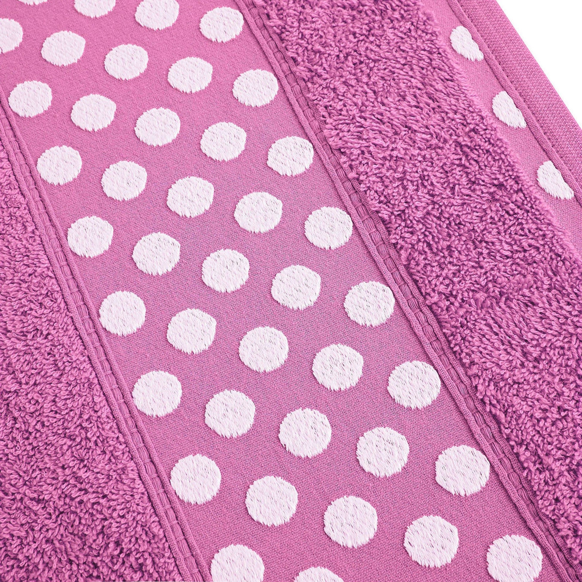 Juego De 3 Toallas De Baño De Algodón De Rizo 450 Gr/m2, De 50x30; 100x50; 150x100 Cm., Color Fucsia_4